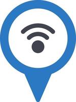 illustrazione vettoriale wifi su uno sfondo. simboli di qualità premium. icone vettoriali per il concetto e la progettazione grafica.