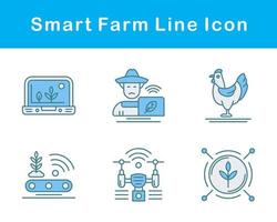 inteligente azienda agricola vettore icona impostato