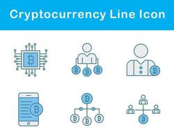 bitcoin e criptovaluta vettore icona impostato