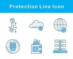 protezione vettore icona impostato