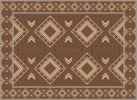 moderno persiano tappeto struttura, motivo etnico senza soluzione di continuità modello boho persiano tappeto vivente camera africano etnico azteco stile design per Stampa tessuto tappeti, asciugamani, fazzoletti, sciarpe tappeto, vettore