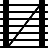 illustrazione vettoriale di recinzione su uno sfondo. simboli di qualità premium. icone vettoriali per il concetto e la progettazione grafica.