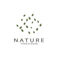 natura vettore logo. con alberi, fiumi, mari, montagne, attività commerciale emblemi, viaggio distintivi, ,ecologico Salute,