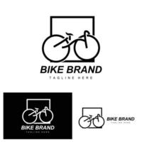 bicicletta logo, veicolo vettore, bicicletta silhouette icona, semplice design ispirazione vettore