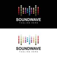suono onda logo, e suono tono vettore icona modello musica marca Prodotto