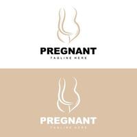 incinta logo, mamma e bambino Salute cura disegno, incinta e bambino medicina marca icona vettore