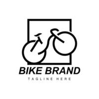 bicicletta logo, veicolo vettore, bicicletta silhouette icona, semplice design ispirazione vettore