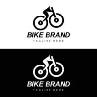 bicicletta logo, veicolo vettore, bicicletta silhouette icona, semplice design ispirazione vettore