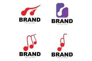 semplice musica ritmo logo, musicale Nota canzone tono vettore design