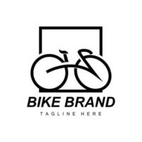 bicicletta logo, veicolo vettore, bicicletta silhouette icona, semplice design ispirazione vettore