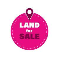 terra per vendita rosa etichetta. saldi, sviluppo, affitto e acquistare vettore