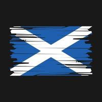 Scozia bandiera spazzola vettore
