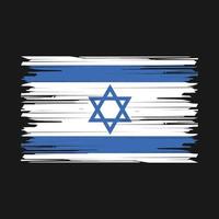 pennello bandiera israele vettore