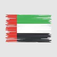 Emirati Arabi Uniti bandiera spazzola vettore