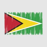 Guyana bandiera spazzola vettore illustrazione