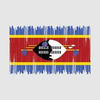 Swaziland bandiera spazzola vettore illustrazione