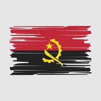 angola bandiera spazzola vettore