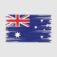 pennello bandiera australia vettore