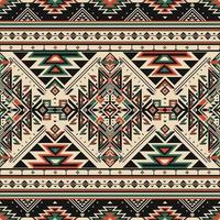 nativo modello etnico modello indiano azteco tribale geometrico messicano ornamento tessile tessuto grafico tappeto popolare motivo africano ornamentale ricamo boho tradizione di moda nativo americano maya vettore