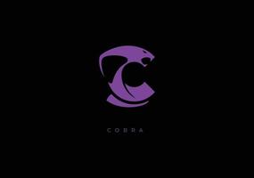 cobra c monogramma, vettore logo