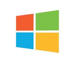 finestre simbolo marca logo design microsoft Software vettore illustrazione