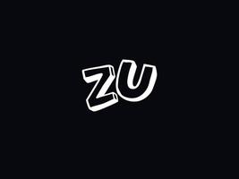 monogramma zu logo icona, iniziale zu logo lettera design vettore