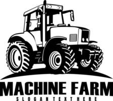 vettore di disegno dell'icona del logo dell'azienda agricola della macchina