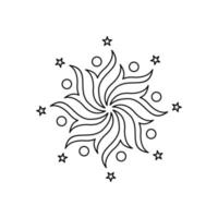 stella icona vettore illustrazione design logo modello