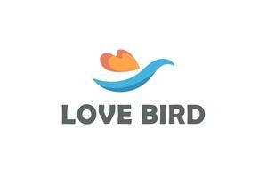 amore uccello, umano amore per uccelli, vettore