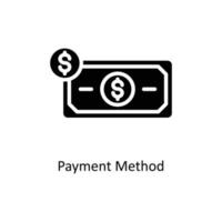 pagamento metodo vettore solido icone. semplice azione illustrazione azione