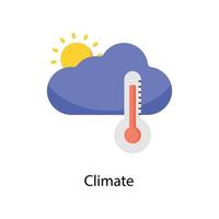 clima vettore piatto icone. semplice azione illustrazione azione