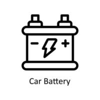 auto batteria vettore schema icone. semplice azione illustrazione azione