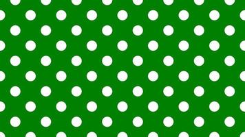 bianca colore polka puntini al di sopra di verde sfondo vettore