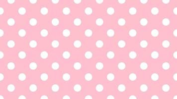 bianca colore polka puntini al di sopra di rosa sfondo vettore