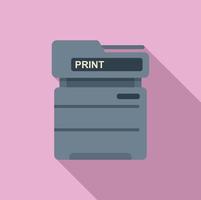 ufficio stampante icona piatto vettore. digitale Stampa vettore