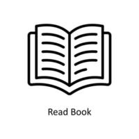 leggere libro vettore schema icone. semplice azione illustrazione azione