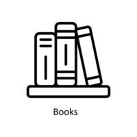 libri vettore schema icone. semplice azione illustrazione azione