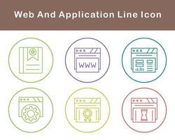 ragnatela e applicazione vettore icona impostato