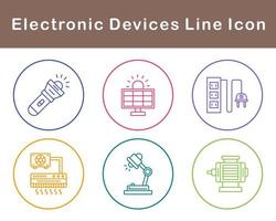 elettronico dispositivi vettore icona impostato