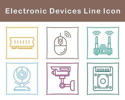 elettronico dispositivi vettore icona impostato