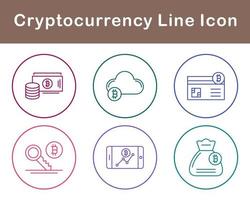 bitcoin e criptovaluta vettore icona impostato