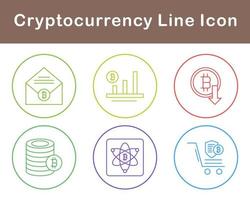 bitcoin e criptovaluta vettore icona impostato