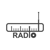 Radio trasmissione logo icona vettore illustrazione