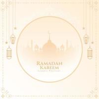 bellissimo Ramadan kareem islamico tradizionale Festival sfondo vettore