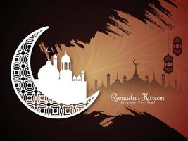 Ramadan kareem culturale islamico Festival saluto sfondo vettore