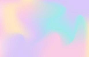 olografico vettore pendenza illustrazione. pastello arcobaleno unicorno liquido sfondo. ologramma colori ondulato orizzontale sfondo