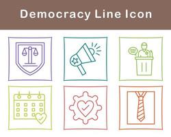 democrazia vettore icona impostato