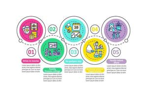 modello di infografica vettoriale idee divertenti per la famiglia