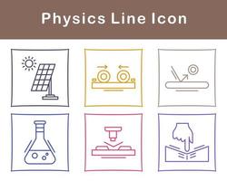 fisica vettore icona impostato