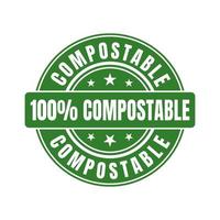 compostabile icona vettore design modelli